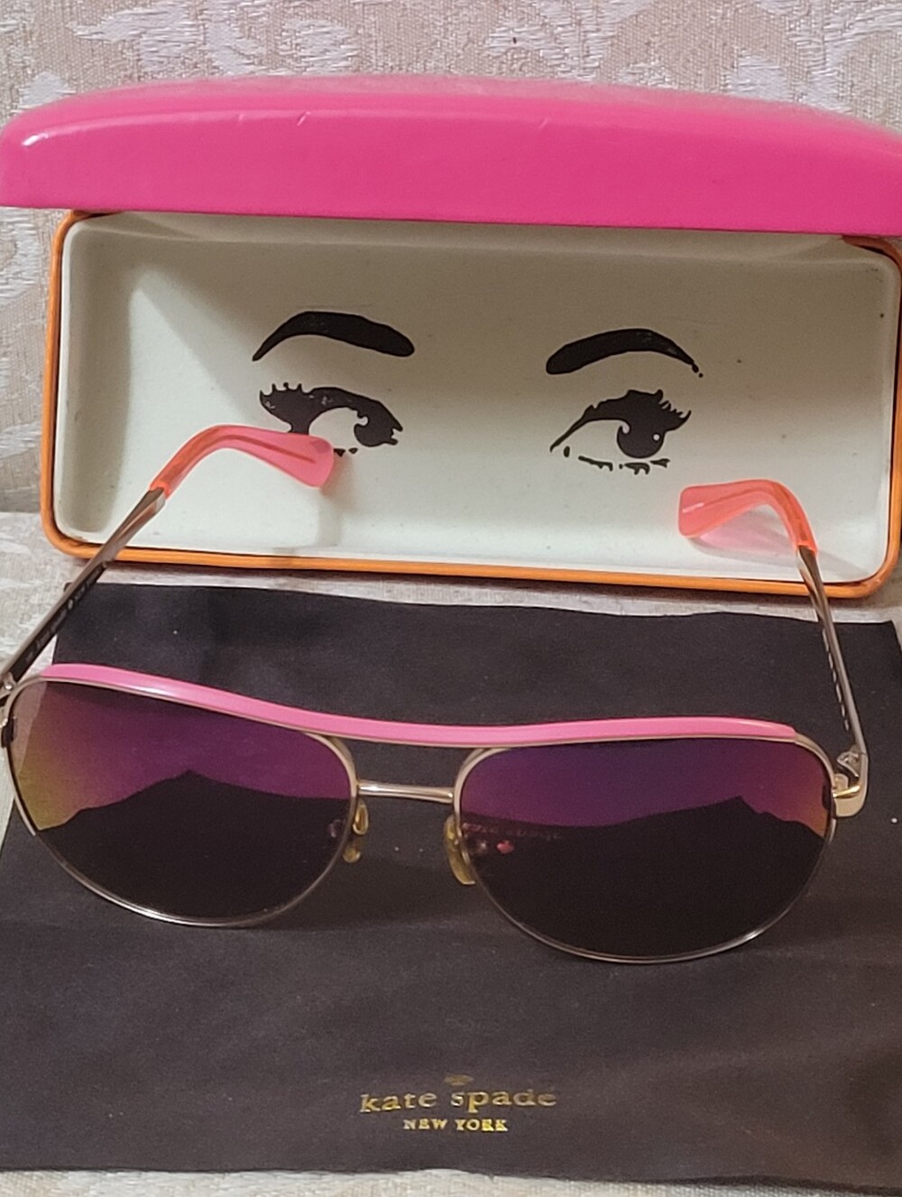 KATE SPADE DUSTY AVIATOR SUNGLASSES
